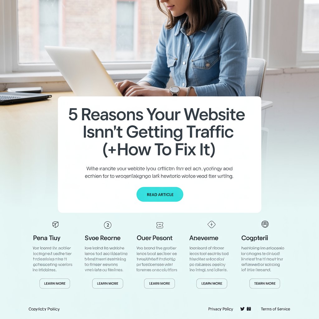 5 Reasons Your Website Isn’t Getting Traffic (+How to Fix It)