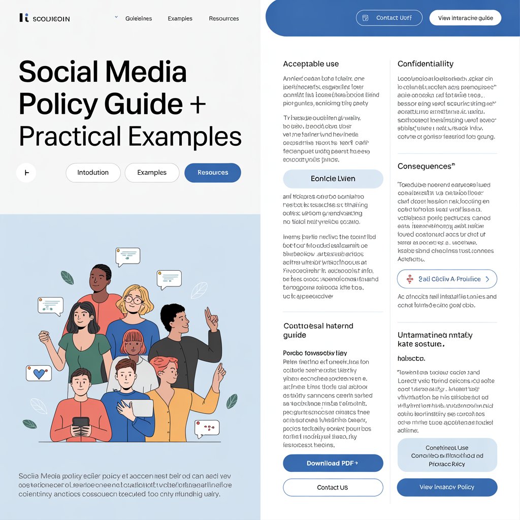Social Media Policy Guide + Practical Examples
